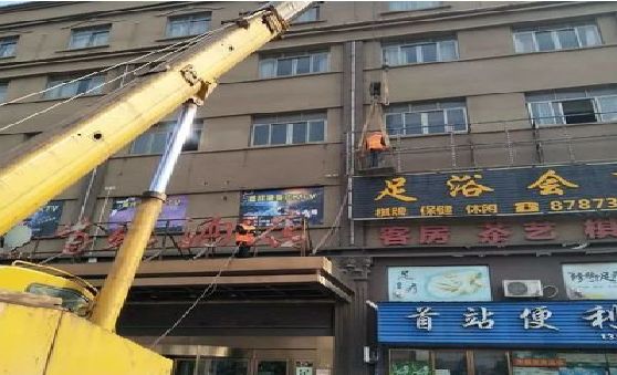 漯河安装较高的门店招牌有什么好的方法？